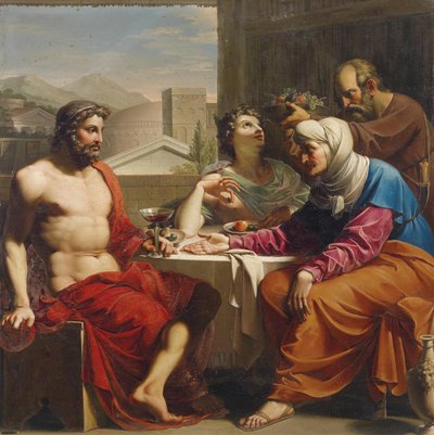 Jupiter and Mercury at Philemon and Baucis by Andrea the Elder Appiani